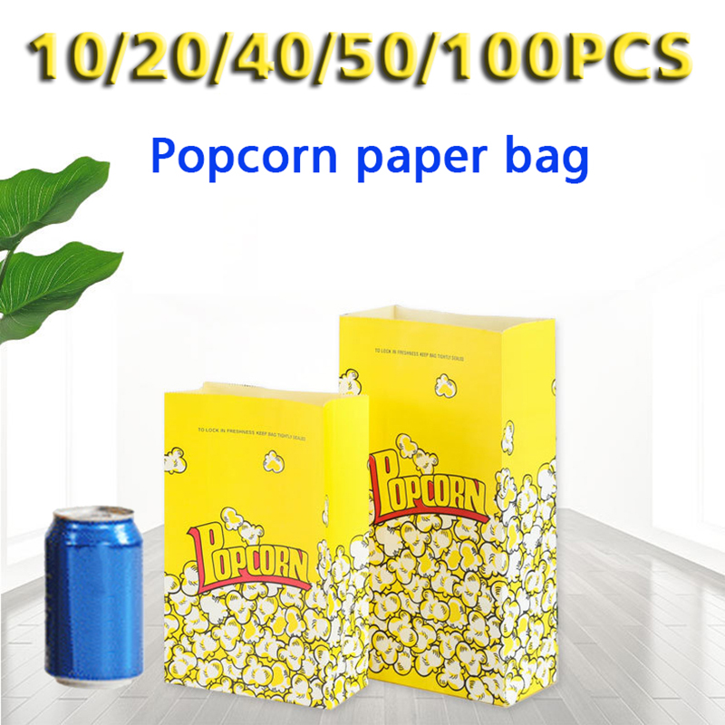 Food Snacks Gifts - 10/20/30/50/100PCS Yellow paper bag Food bags