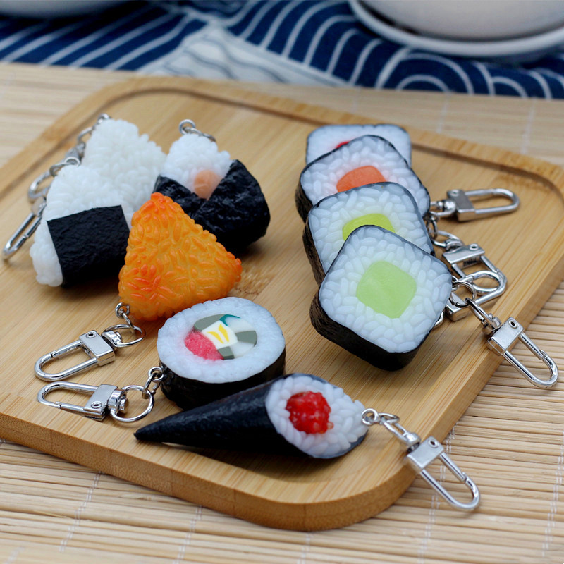 Food Zinc - Simulated Food Pendant PVC Seaweed Bun