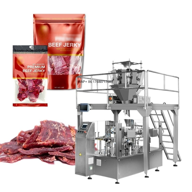 Jerky Beef Pack - Automatic Standing up Pouch Zipper Bag