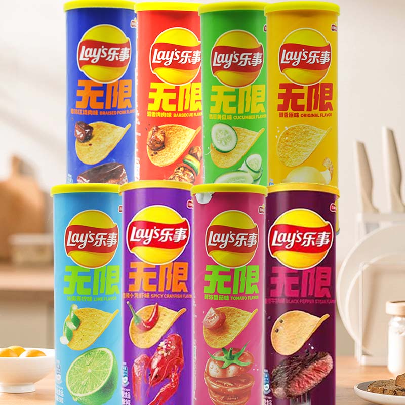 Food Snacks Chips - Lay's Potato Chips 3.18oz(90g)*3 bottles Leisure