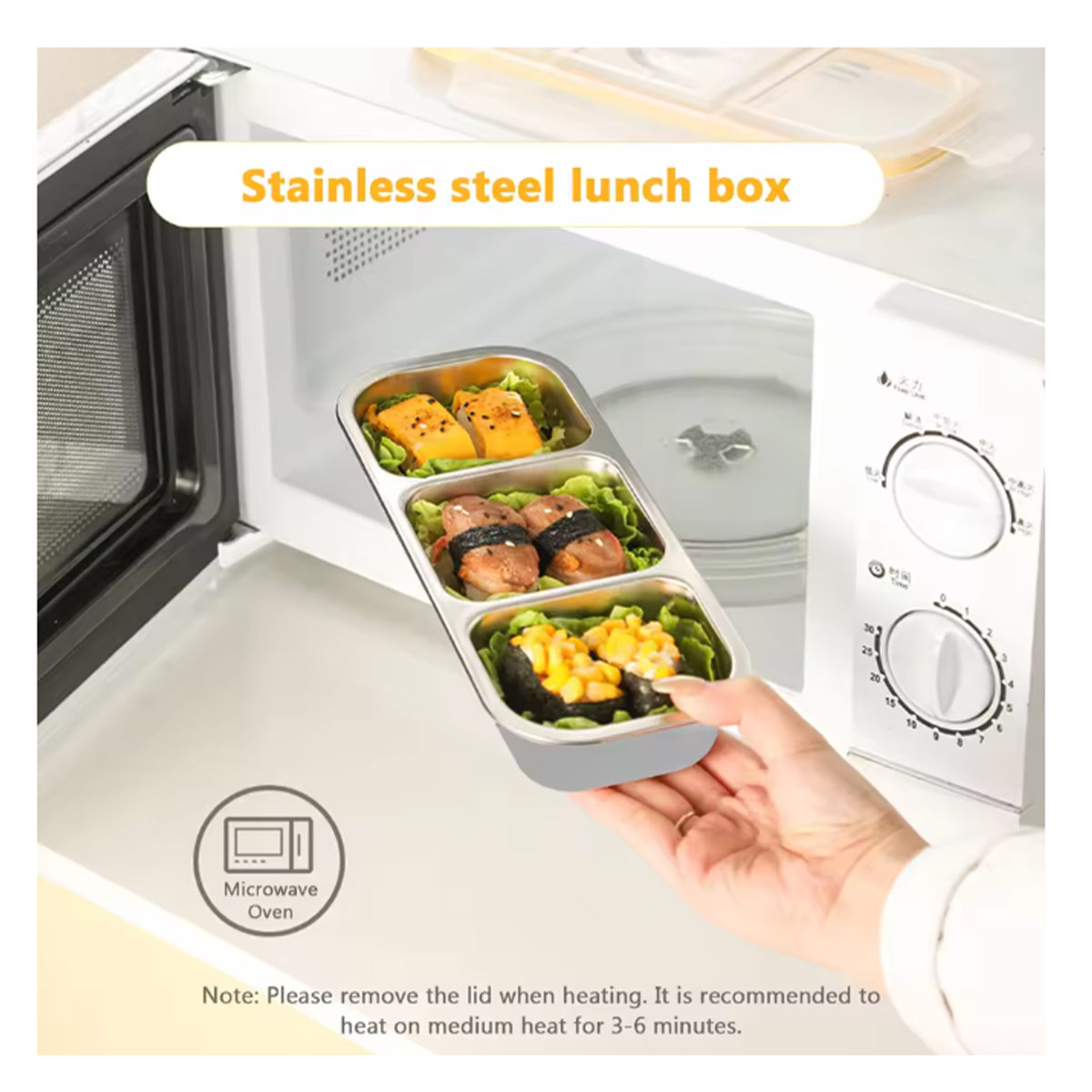 304 3-compartment stainless st - Food Snacks For Weight Loss 评论和价格
