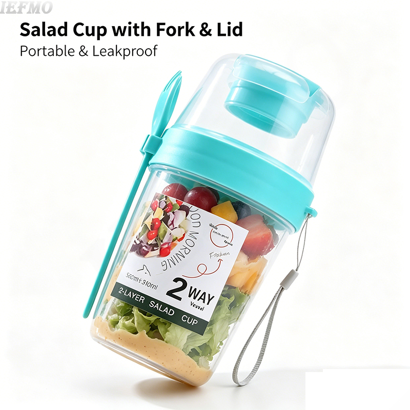 On-the-Go Salad Bowl Set with  - Food Snacks For Weight Loss 评论和价格