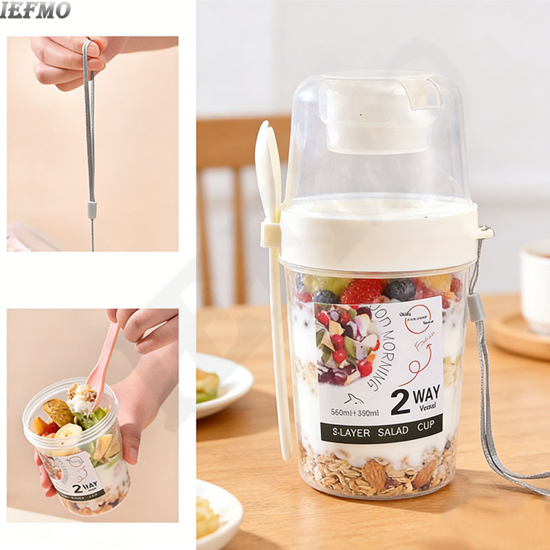 On-the-Go Salad Bowl Set with  - Food Snacks For Weight Loss 评论和价格