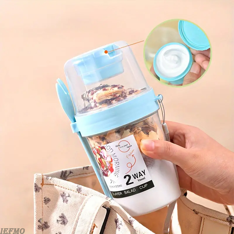 On-the-Go Salad Bowl Set with  - Food Snacks For Weight Loss 评论和价格