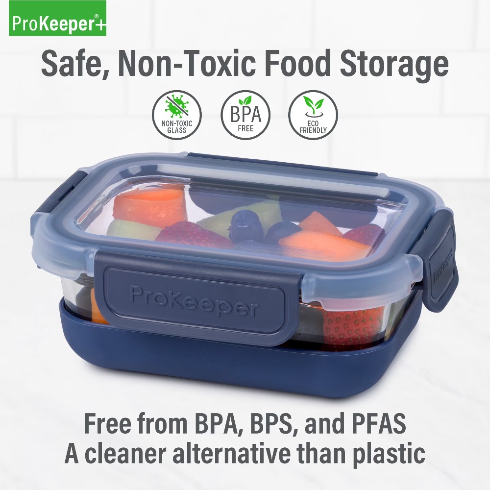 2 Pack 1.6 Cup Glass Food Stor - Food Packed Snacks 评论和价格