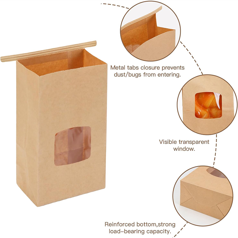10Pcs Bakery Bags, Window Seal - Food Day Snacks 评论和价格