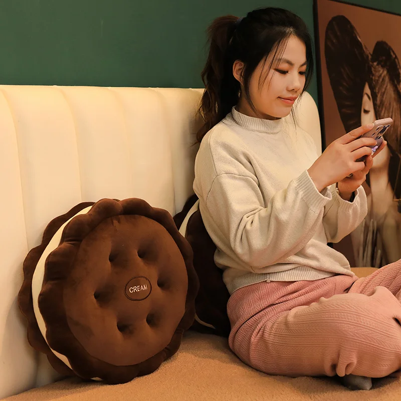 42cm Plush Sandwich Biscuit Pi - Food Snacks Gifts 评论和价格