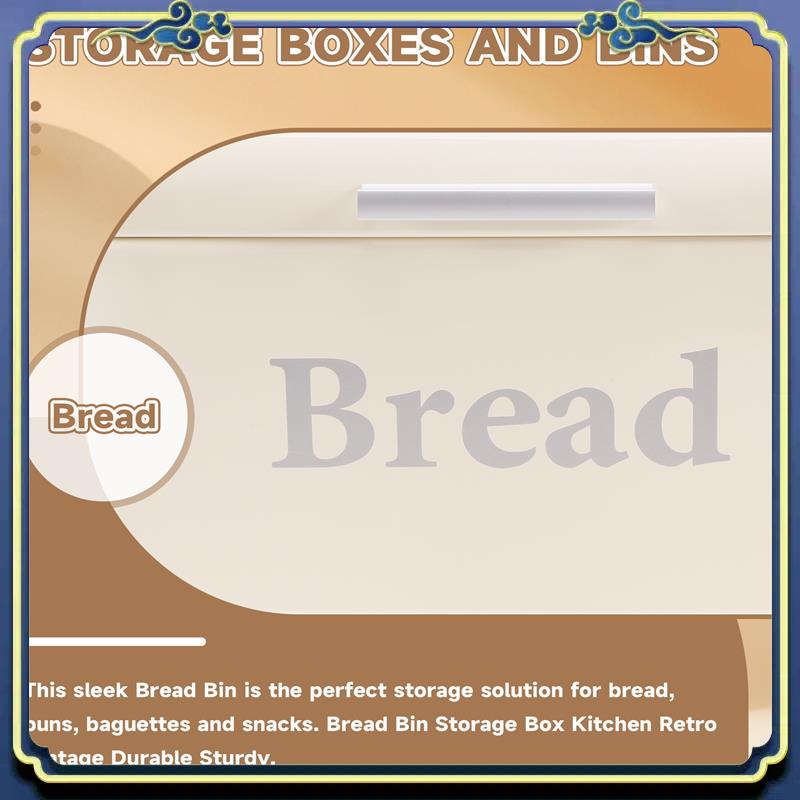 Vintage Bread Box Cupboard Iro - Food E Snacks 评论和价格