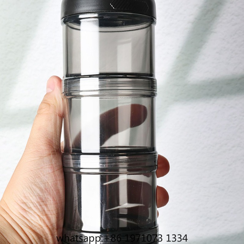 Portable 3-Layer Powder Dispen - Food Protein Snacks 评论和价格