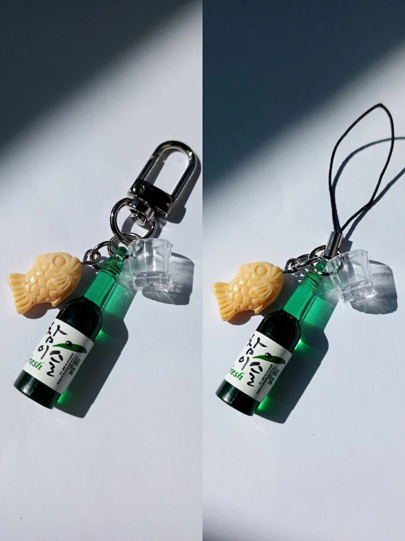 street food keychain Soju bott - Food Zinc 评论和价格