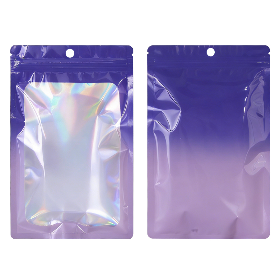 Holographic Color Square Zippe - Food Packed Snacks 评论和价格