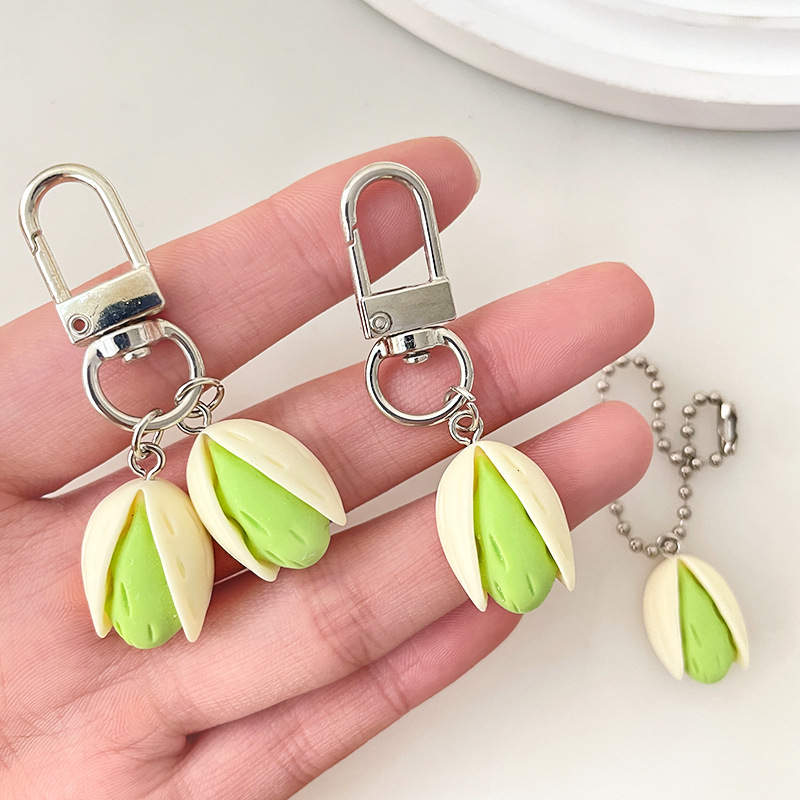 Pistachio Keychain Creative Im - Food Zinc 评论和价格