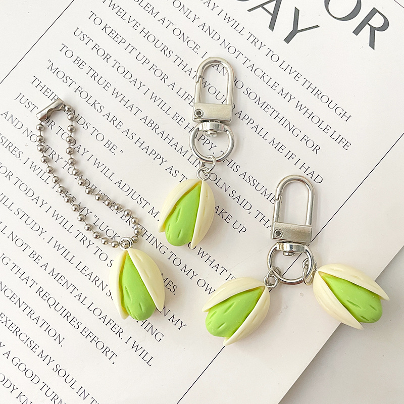 Pistachio Keychain Creative Im - Food Zinc 评论和价格