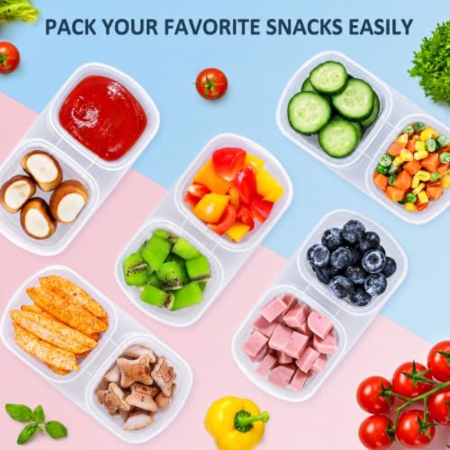 5-Pack Reusable Snack Containe - Food Packed Snacks 评论和价格