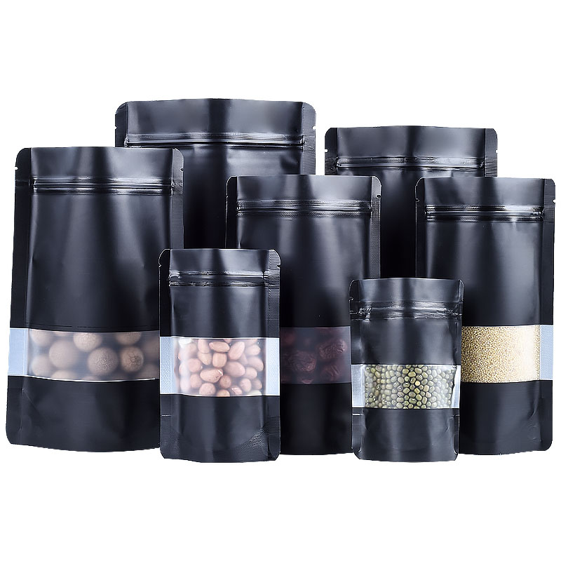 100PCS Stand-up Matte Black Al - Food Day Snacks 评论和价格