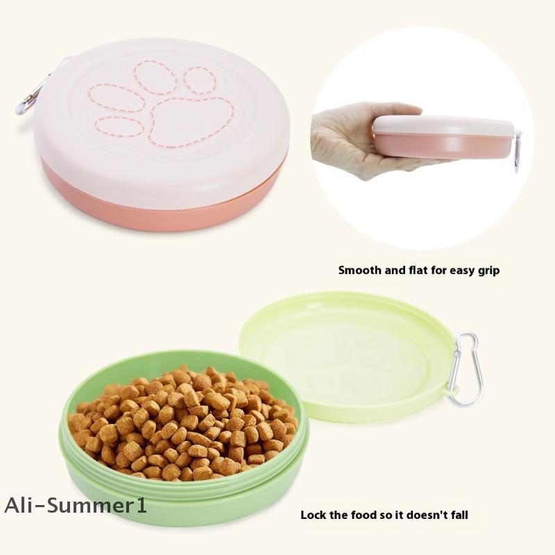 【E】1pc Pet Travel Bowl Pet Out - Food E Snacks 评论和价格