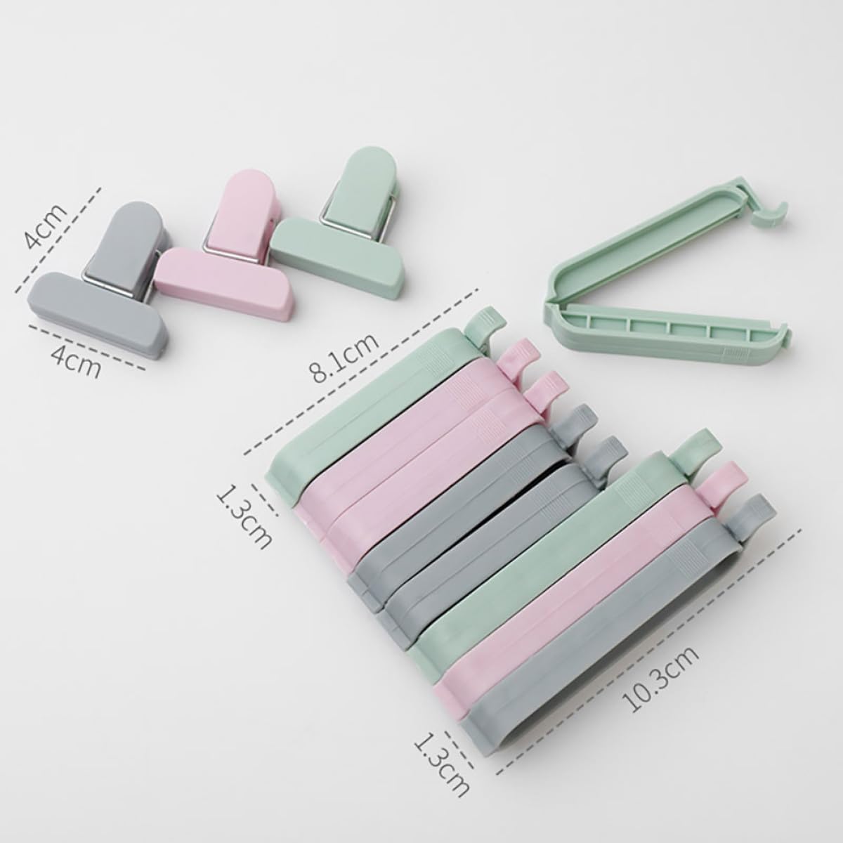 12pcs Mixed Color Plastic Seal - Food Snacks Chips 评论和价格