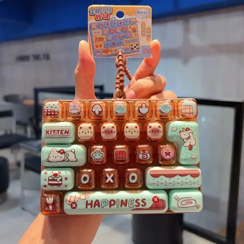 Candy Color Keycap Keychain Cu - Spicy Food Snacks 评论和价格