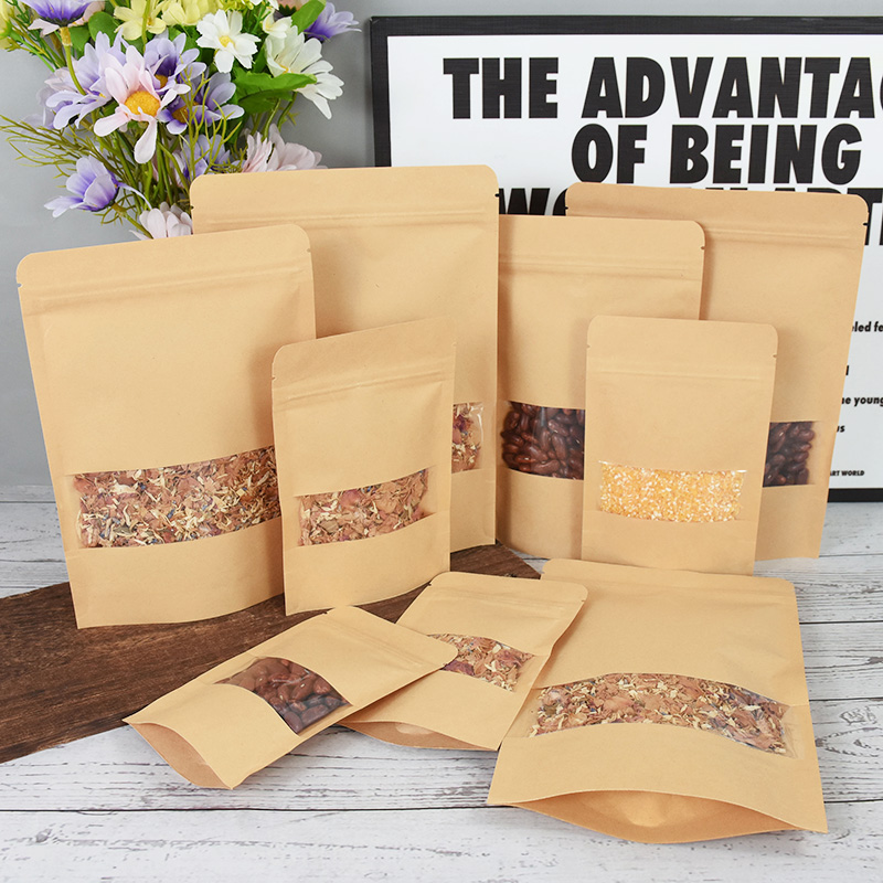 20/50pcs Kraft Paper Zip Lock  - Food Day Snacks 评论和价格