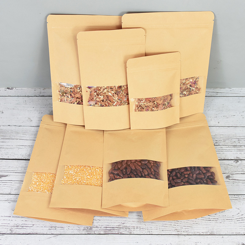 20/50pcs Kraft Paper Zip Lock  - Food Day Snacks 评论和价格