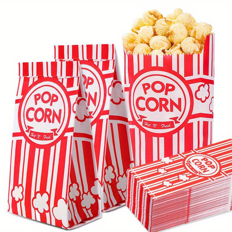 20/50Pcs Popcorn Bags Individu - Food Packed Snacks 评论和价格