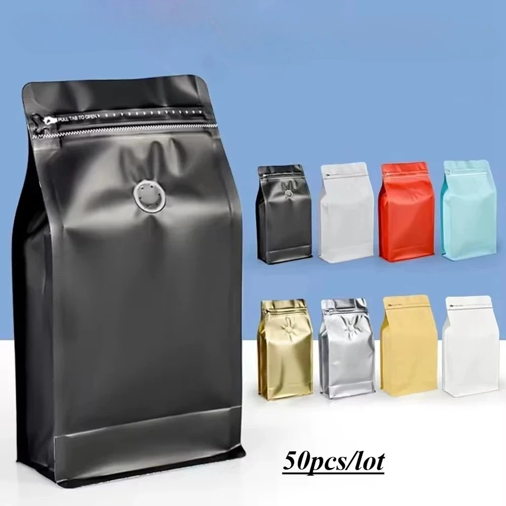 50pcs Resealable Ziplock Coffe - Food Protein Snacks 评论和价格