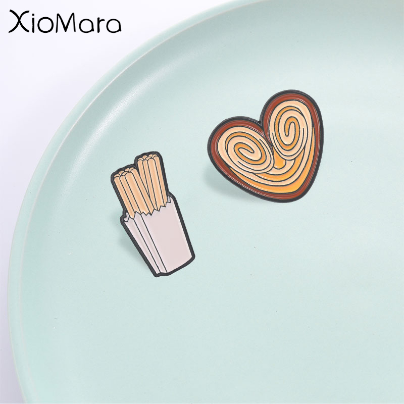 Funny Snack Enamel Pin, Churro - Food Snacks Gifts 评论和价格