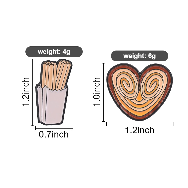 Funny Snack Enamel Pin, Churro - Food Snacks Gifts 评论和价格