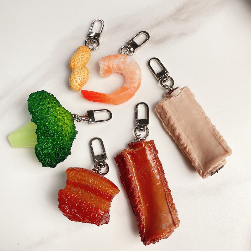 Simulation Food Keychain Brais - Food Zinc 评论和价格