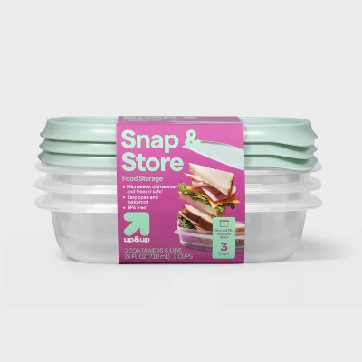 2026 New 3 Pack 24oz Square Fo - Food Packed Snacks 评论和价格